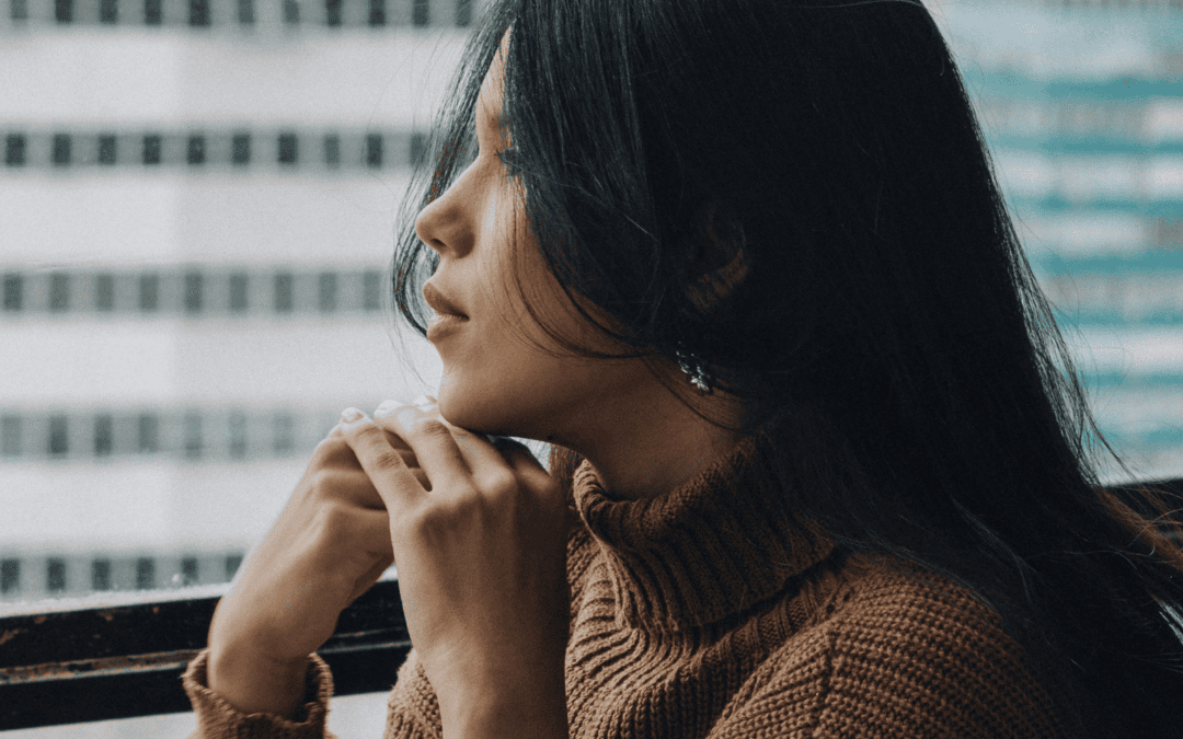 woman looking out in the distance